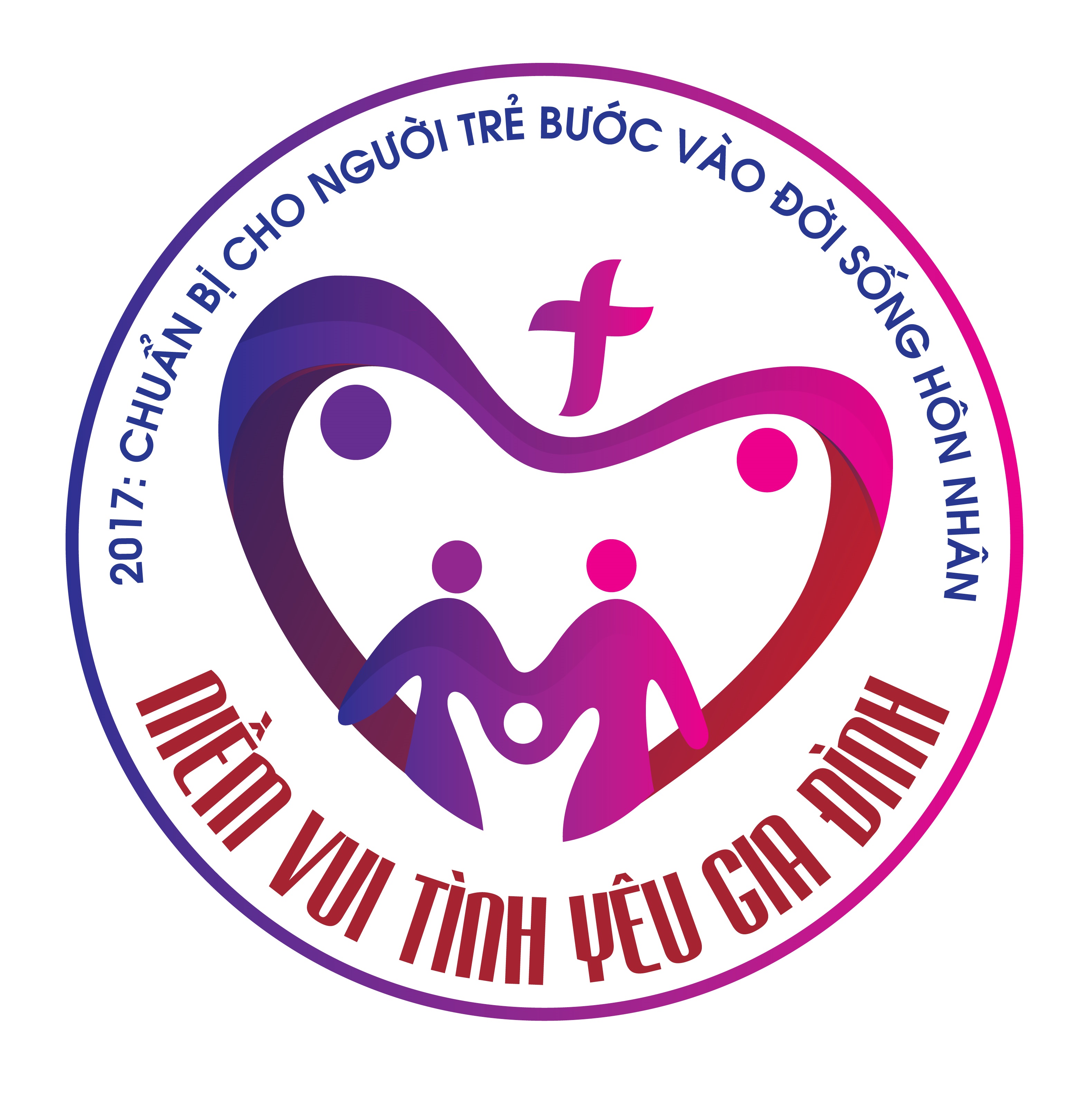 Logo chính thức cho Năm Mục vụ Gia đình 2017: “Chuẩn bị cho Người trẻ bước vào Đời sống Hôn nhân”